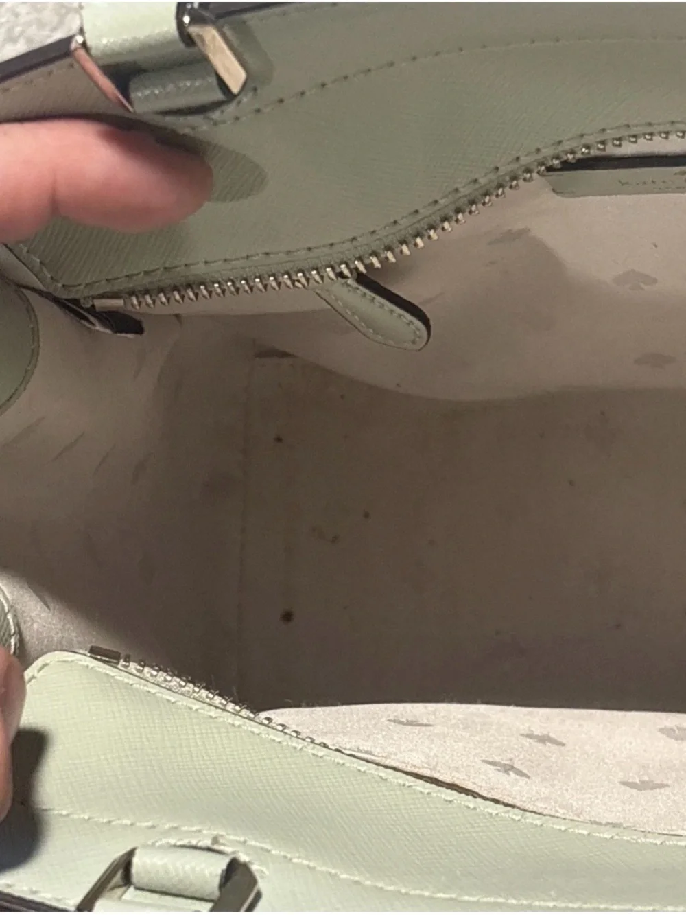 kate spade Olive Green Saffiano Leather Satchel